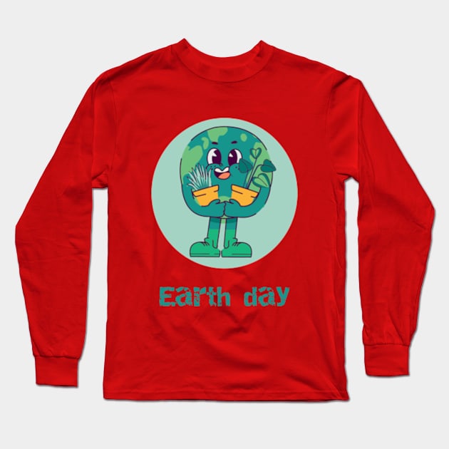 April 22 Earth Day. Long Sleeve T-Shirt by NOSTALGIA1'